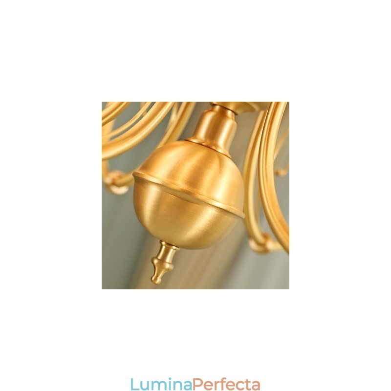 Candelabru Tradițional Clasic Country Alamă Caracteristică pentru Mini Style Metal 3 Becuri