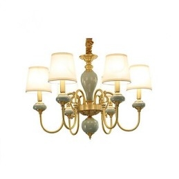 Candelabru Tradițional Clasic Country Alamă Caracteristică pentru Mini Style Metal 6 Becuri