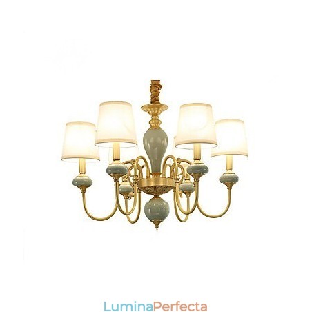 Candelabru Tradițional Clasic Country Alamă Caracteristică pentru Mini Style Metal 6 Becuri Candelabru Tradițional Clasic Country Alamă Caracteristică pentru Mini Style Metal 6 Becuri