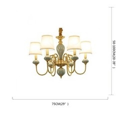 Candelabru Tradițional Clasic Country Alamă Caracteristică pentru Mini Style Metal 6 Becuri