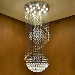 Lumină suspendată de tavan modernă din cristal Candelabru de interior, iluminat suspendat pentru casă Corpuri de iluminat