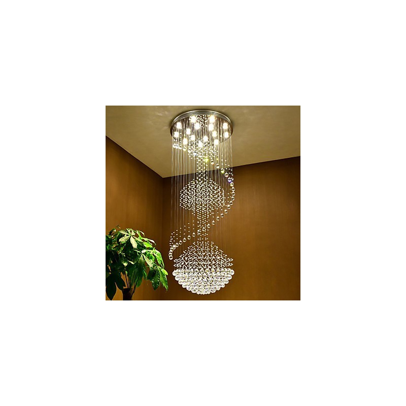Lumină suspendată de tavan modernă din cristal Candelabru de interior, iluminat suspendat pentru casă Corpuri de iluminat