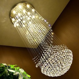Lumină suspendată de tavan modernă din cristal Candelabru de interior, iluminat suspendat pentru casă Corpuri de iluminat