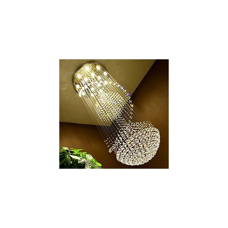 Lumină suspendată de tavan modernă din cristal Candelabru de interior, iluminat suspendat pentru casă Corpuri de iluminat
