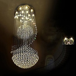 Lumină suspendată de tavan modernă din cristal Candelabru de interior, iluminat suspendat pentru casă Corpuri de iluminat