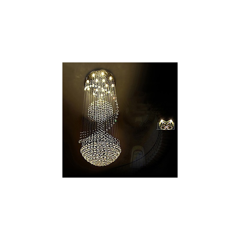 Lumină suspendată de tavan modernă din cristal Candelabru de interior, iluminat suspendat pentru casă Corpuri de iluminat
