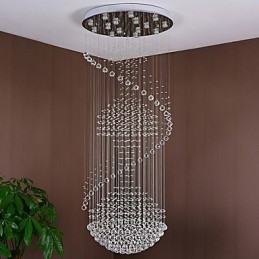 Lumină suspendată de tavan modernă din cristal Candelabru de interior, iluminat suspendat pentru casă Corpuri de iluminat