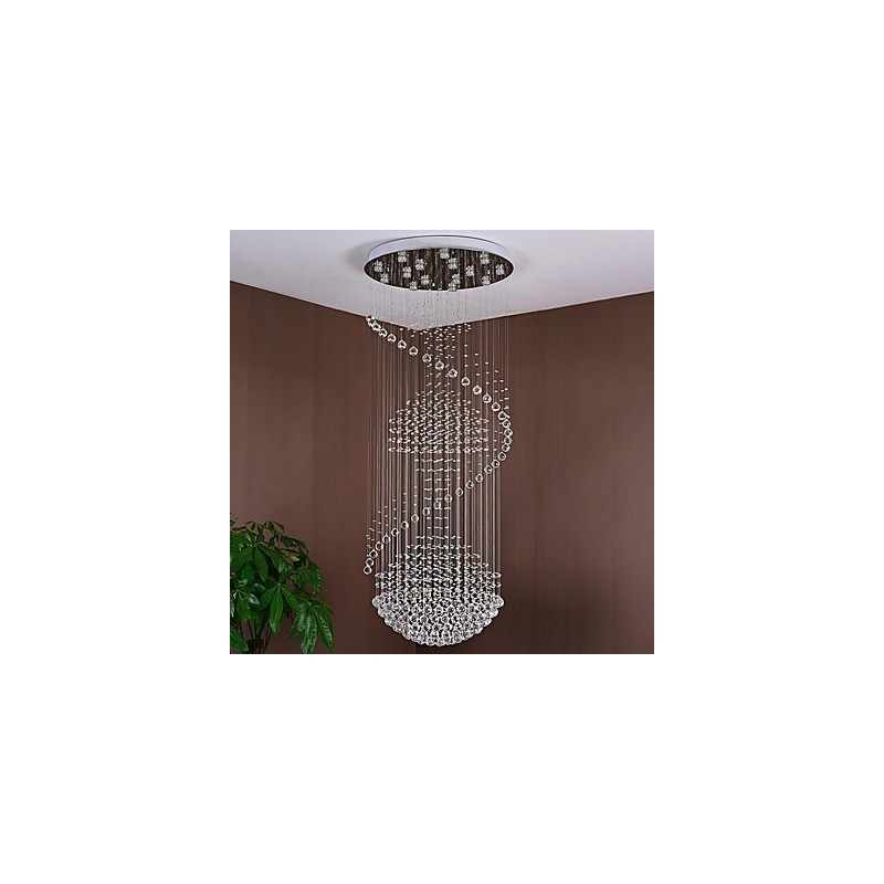 Lumină suspendată de tavan modernă din cristal Candelabru de interior, iluminat suspendat pentru casă Corpuri de iluminat