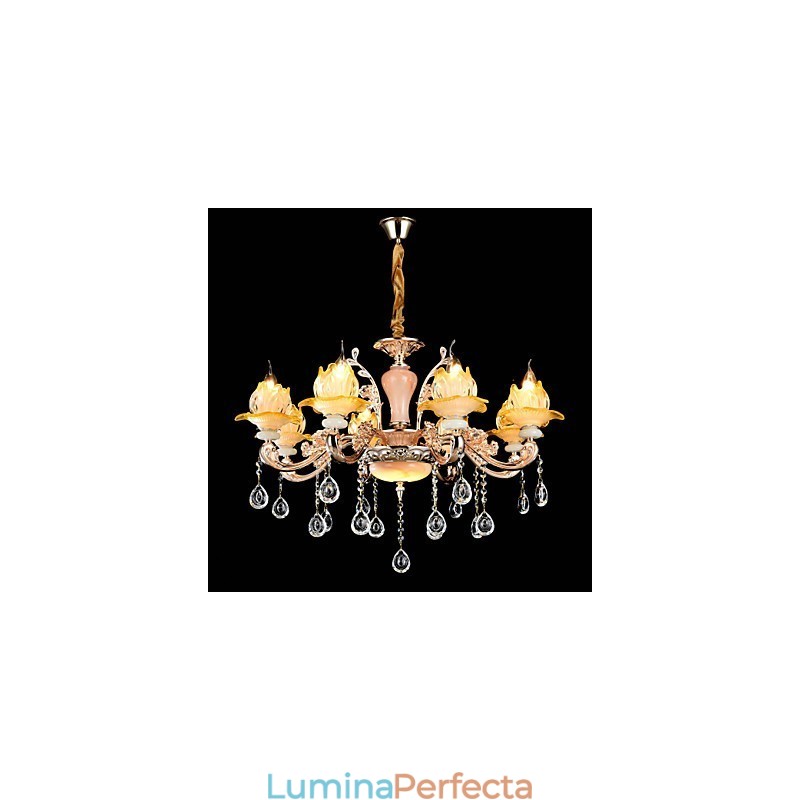 Modern, contemporan, tradițional, clasic, aliaj de zinc, caracteristică pentru lumina suspendată din metal în stil mini cristal