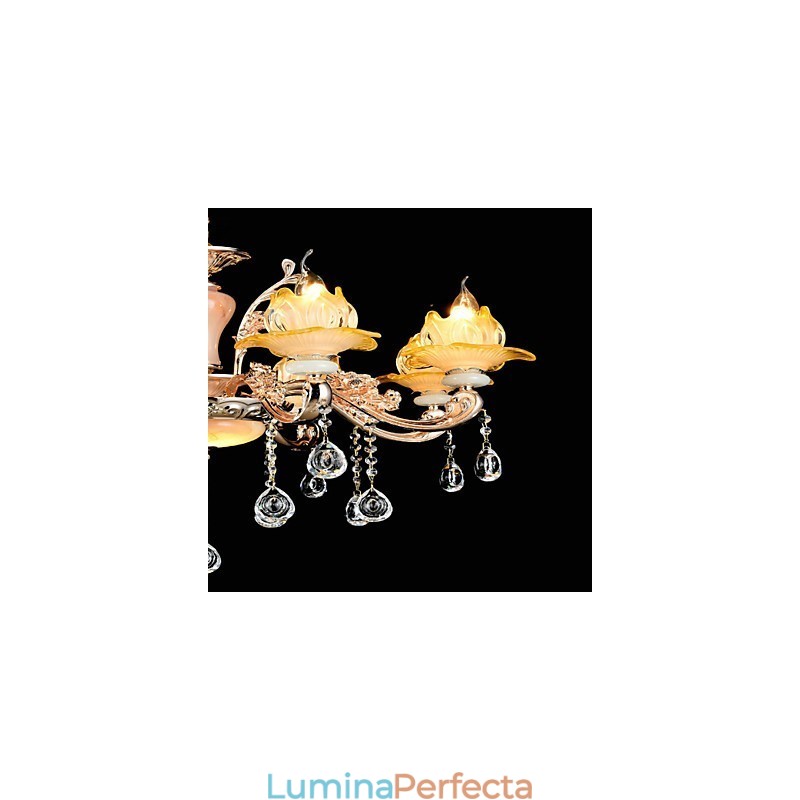 Modern, contemporan, tradițional, clasic, aliaj de zinc, caracteristică pentru lumina suspendată din metal în stil mini cristal