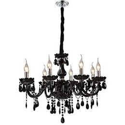 Caracteristică modernă și contemporană galvanizată pentru candelabru din sticlă de cristal