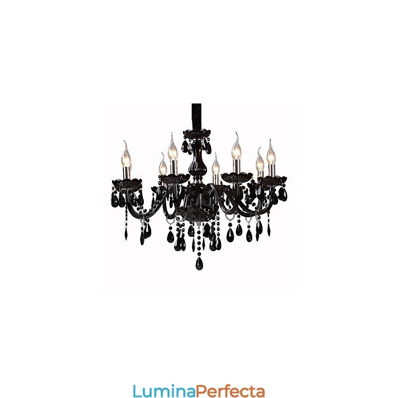 Caracteristică modernă și contemporană galvanizată pentru candelabru din sticlă de cristal