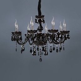 Caracteristică modernă și contemporană galvanizată pentru candelabru din sticlă de cristal