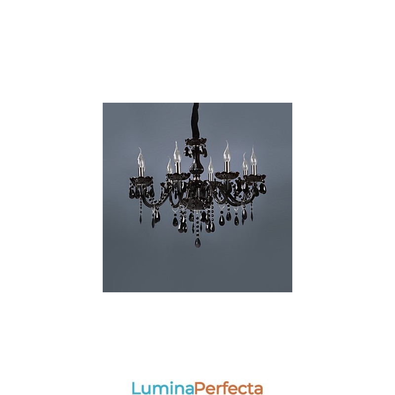 Caracteristică modernă și contemporană galvanizată pentru candelabru din sticlă de cristal
