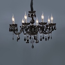 Caracteristică modernă și contemporană galvanizată pentru candelabru din sticlă de cristal
