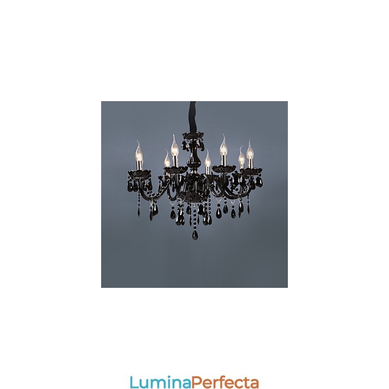 Caracteristică modernă și contemporană galvanizată pentru candelabru din sticlă de cristal