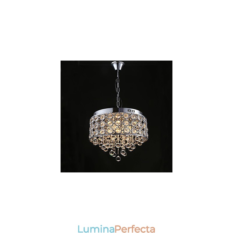 Candelabru din Cristal Transparent Floarea Soarelui cu 4 Lumini