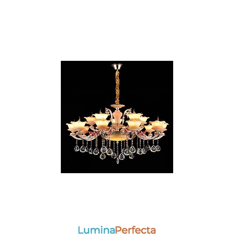 Lampă suspendată Din aliaj de zinc Caracteristică pentru Crystal Mini Style Metal Interior Magazine 15 Becuri