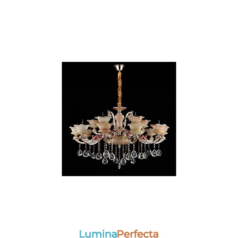 Lampă suspendată Din aliaj de zinc Caracteristică pentru Crystal Mini Style Metal Interior Magazine 15 Becuri