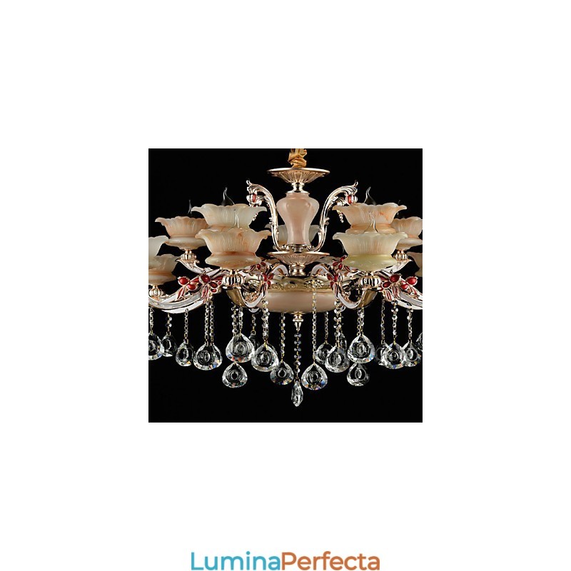 Lampă suspendată Din aliaj de zinc Caracteristică pentru Crystal Mini Style Metal Interior Magazine 15 Becuri