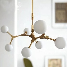 Caracteristică tradițională de pictură clasică pentru lumina suspendată din lemn de bambus în stil mini