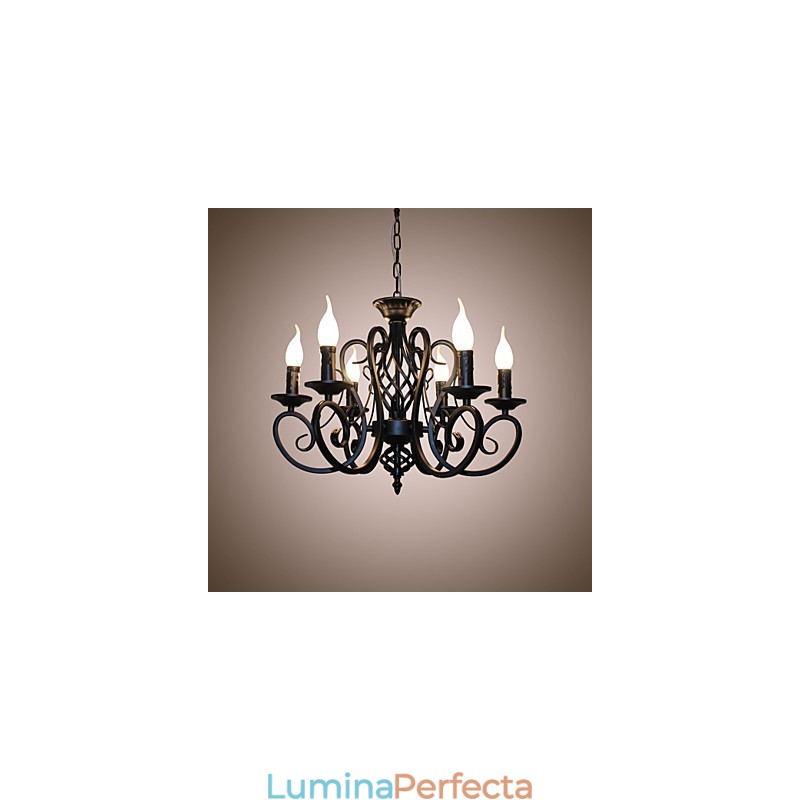 Candelabru în stil european Lumini de sufragerie Originalitate simplă Lumânări inovatoare 6 lumini