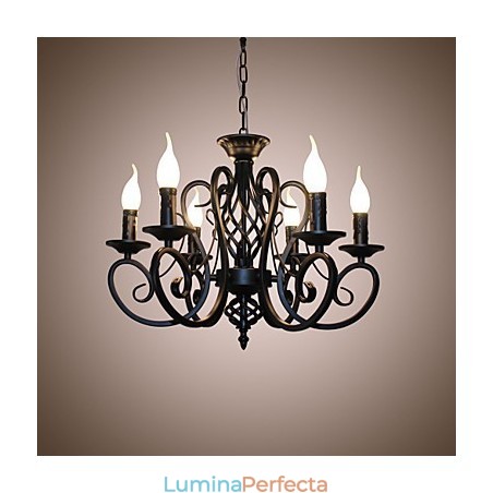 Candelabru în stil european Lumini de sufragerie Originalitate simplă Lumânări inovatoare 6 lumini Candelabru în stil european Lumini de sufragerie Originalitate simplă Lumânări inovatoare 6 lumini