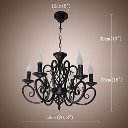 Candelabru în stil european Lumini de sufragerie Originalitate simplă Lumânări inovatoare 6 lumini