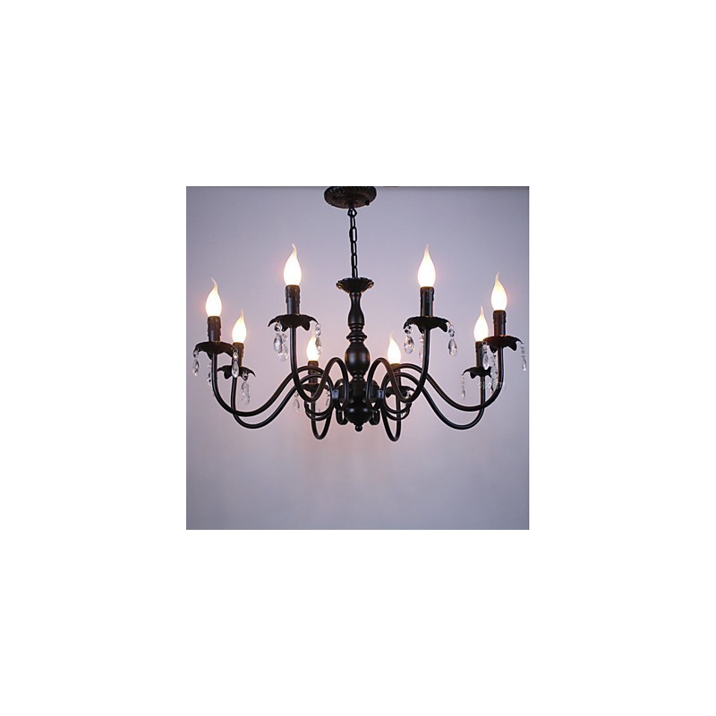 Lampă de lumânare de cristal în stil european Lampă Magazin de îmbrăcăminte Lămpi și felinare Proiect de decorare Droplight