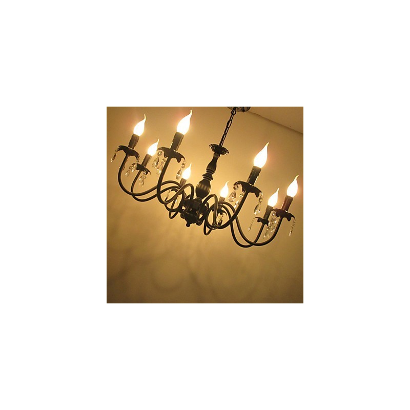 Lampă de lumânare de cristal în stil european Lampă Magazin de îmbrăcăminte Lămpi și felinare Proiect de decorare Droplight