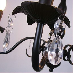 Lampă de lumânare de cristal în stil european Lampă Magazin de îmbrăcăminte Lămpi și felinare Proiect de decorare Droplight