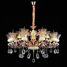 Lampă suspendată Din aliaj de zinc Caracteristică pentru Crystal Mini Style Metal Interior Magazine 15 Becuri