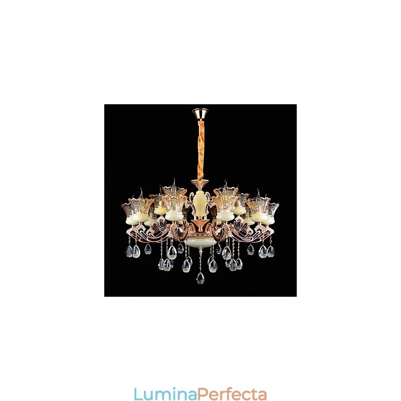 Lampă suspendată Din aliaj de zinc Caracteristică pentru Crystal Mini Style Metal Interior Magazine 15 Becuri