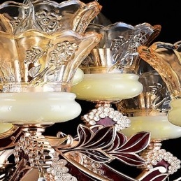 Lampă suspendată Din aliaj de zinc Caracteristică pentru Crystal Mini Style Metal Interior Magazine 15 Becuri