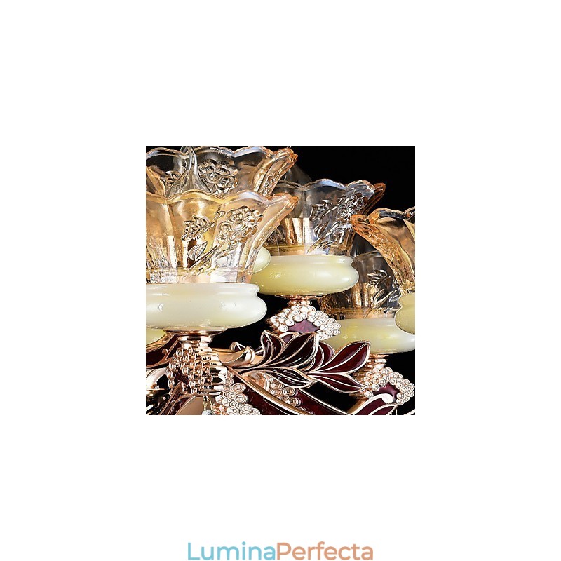 Lampă suspendată Din aliaj de zinc Caracteristică pentru Crystal Mini Style Metal Interior Magazine 15 Becuri