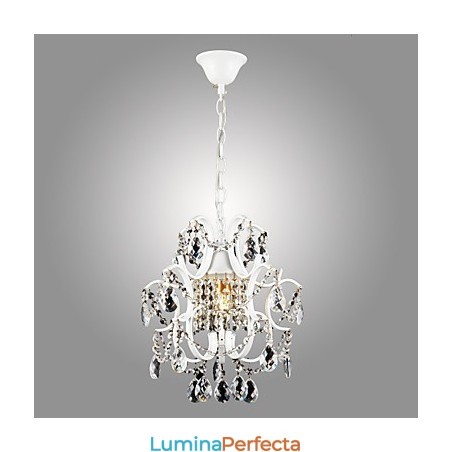 Candelabru pentru pictură din fier cu lampă modernă din cristal transparent Candelabru pentru pictură din fier cu lampă modernă din cristal transparent