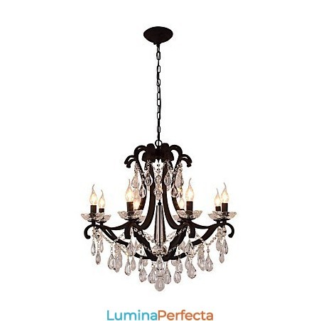 Candelabru de cristal cu 8 lumini Modern Contemporan Tradițional Clasic Rustic Lodge Vintage Retro Lantern Tambur Pictură de țară Candelabru de cristal cu 8 lumini Modern Contemporan Tradițional Clasic Rustic Lodge Vintage Retro Lantern Tambur Pictură de țară