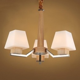 Caracteristică modernă și contemporană galvanizată pentru candelabru din lemn de bambus