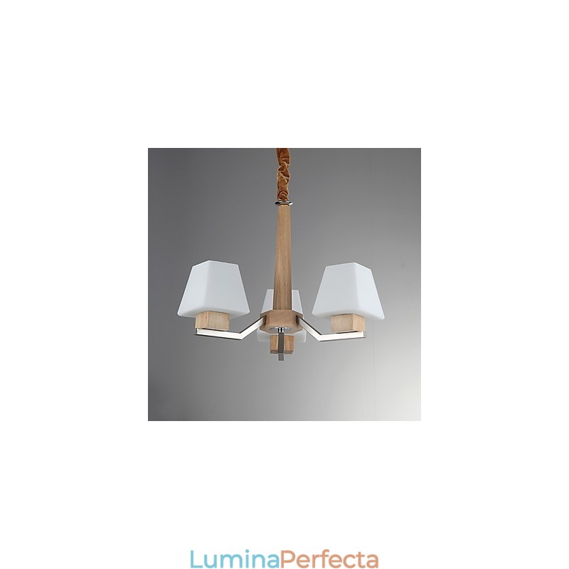 Caracteristică modernă și contemporană galvanizată pentru candelabru din lemn de bambus