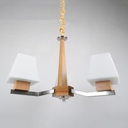 Caracteristică modernă și contemporană galvanizată pentru candelabru din lemn de bambus