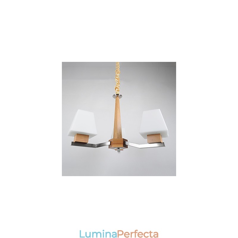 Caracteristică modernă și contemporană galvanizată pentru candelabru din lemn de bambus