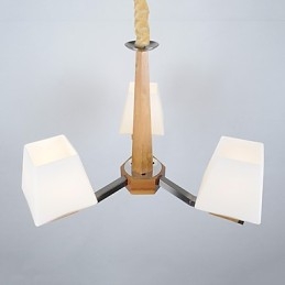 Caracteristică modernă și contemporană galvanizată pentru candelabru din lemn de bambus