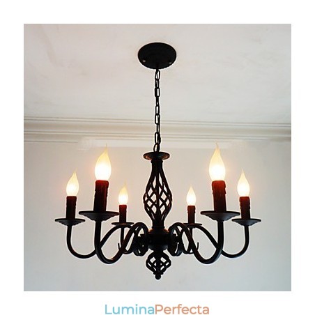 Artistic Chic & Modern Altele Caracteristică pentru Candelabru metal cu 6 becuri în interior Artistic Chic & Modern Altele Caracteristică pentru Candelabru metal cu 6 becuri în interior