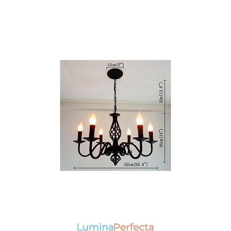 Artistic Chic & Modern Altele Caracteristică pentru Candelabru metal cu 6 becuri în interior