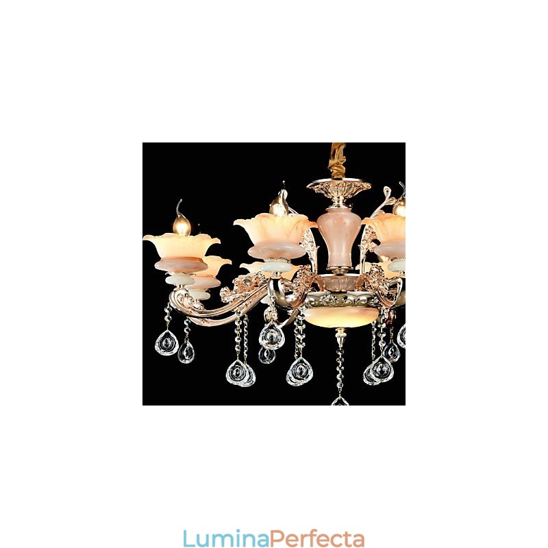 Modern, contemporan, tradițional, clasic, aliaj de zinc, caracteristică pentru lumina suspendată din metal în stil mini cristal