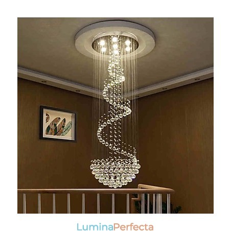Candelabru de tavan modern din cristal Lumini Lampă suspendată de interior Corpuri de iluminat decorative