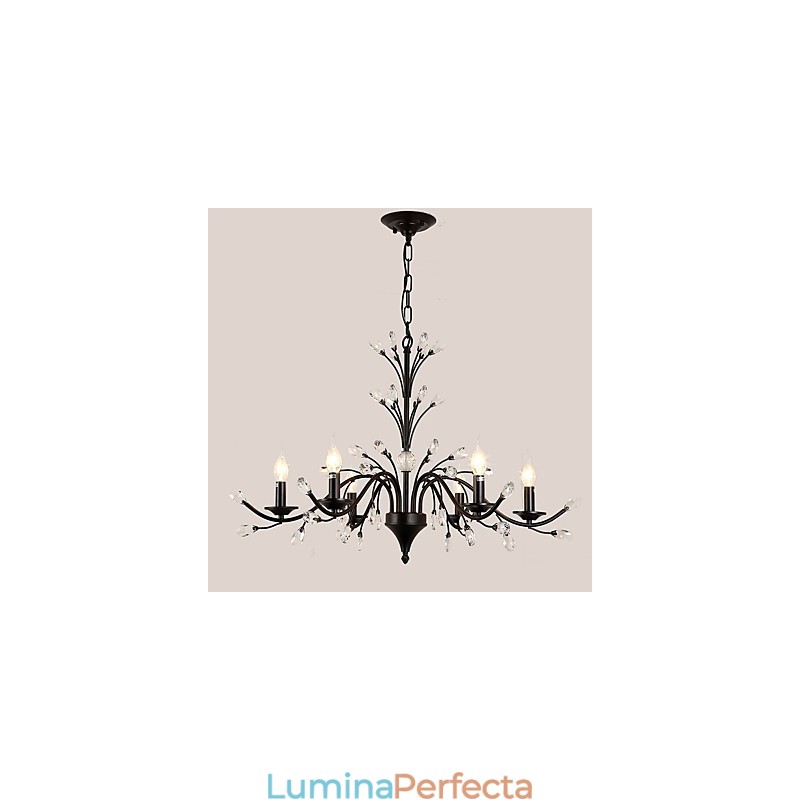 Candelabru de cristal cu 6 lumini Modern Contemporan Tradițional Clasic Vintage Retro Pictură Țară Caracteristică