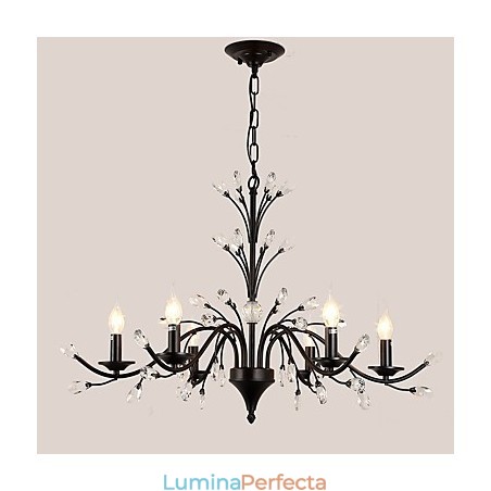 Candelabru de cristal cu 6 lumini Modern Contemporan Tradițional Clasic Vintage Retro Pictură Țară Caracteristică