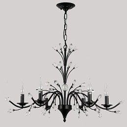 Candelabru de cristal cu 6 lumini Modern Contemporan Tradițional Clasic Vintage Retro Pictură Țară Caracteristică