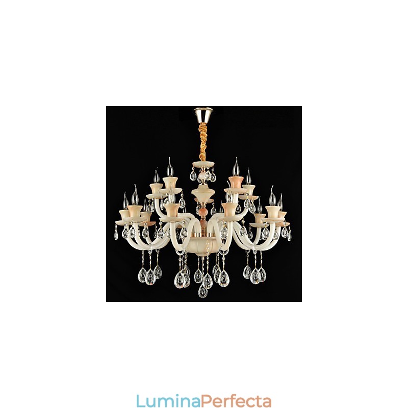 Modern, contemporan, tradițional, clasic, caracteristică galvanizată pentru candelabru din metal în stil mini de cristal